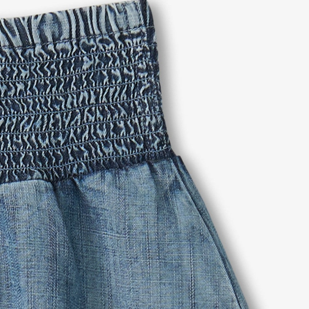 Tencel Smocked Skirt|6552