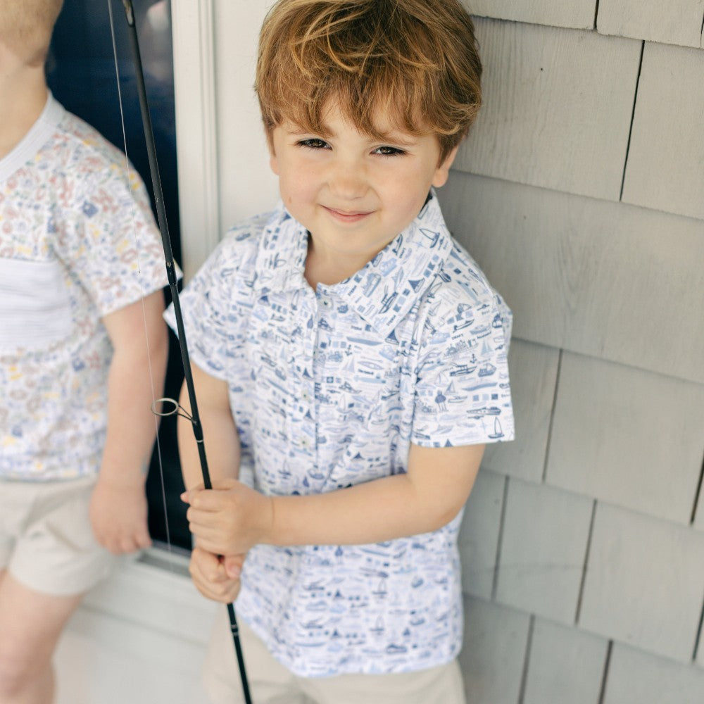 Stars & Stripes Boy's Polo Shirt|8819