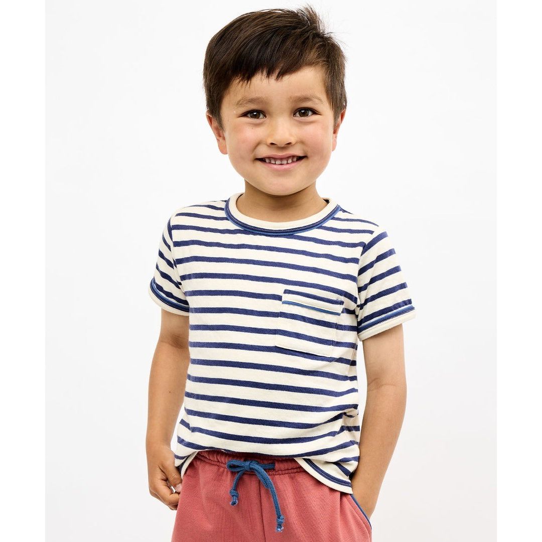 Willie T-Shirt, Navy Stripe|10526