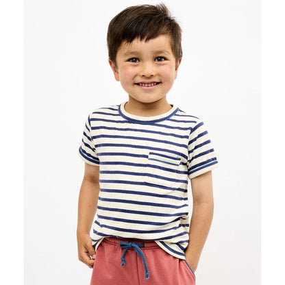 Willie T-Shirt, Navy Stripe|10526
