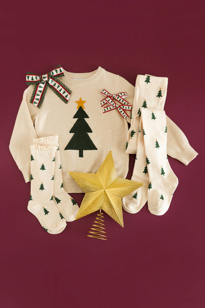 Tree Farm Lace Knee Socks|13595