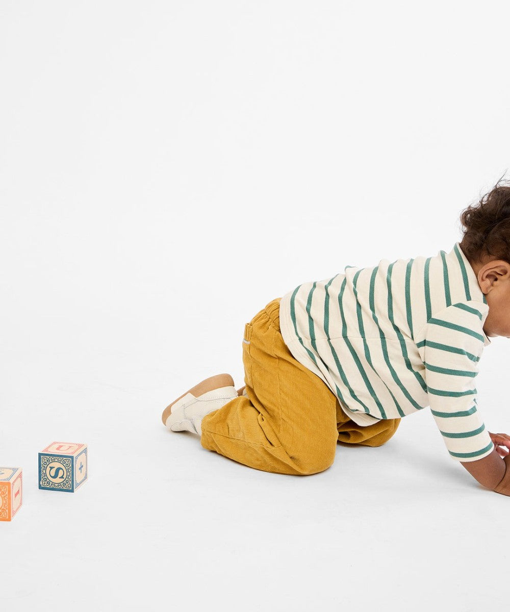 Edward Baby T-Shirt, Pine Stripe|9348