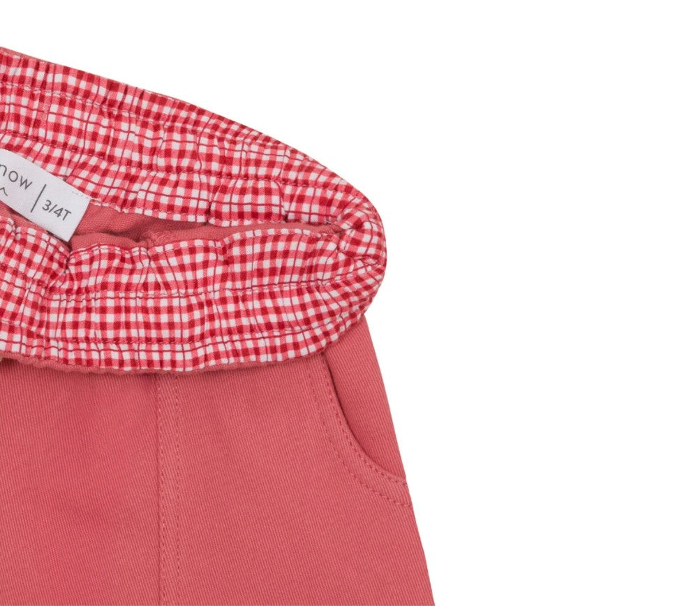 Boys Poppy Red stretch twill short|8614