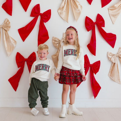Christmas Tartan Pearl Skirt|13222
