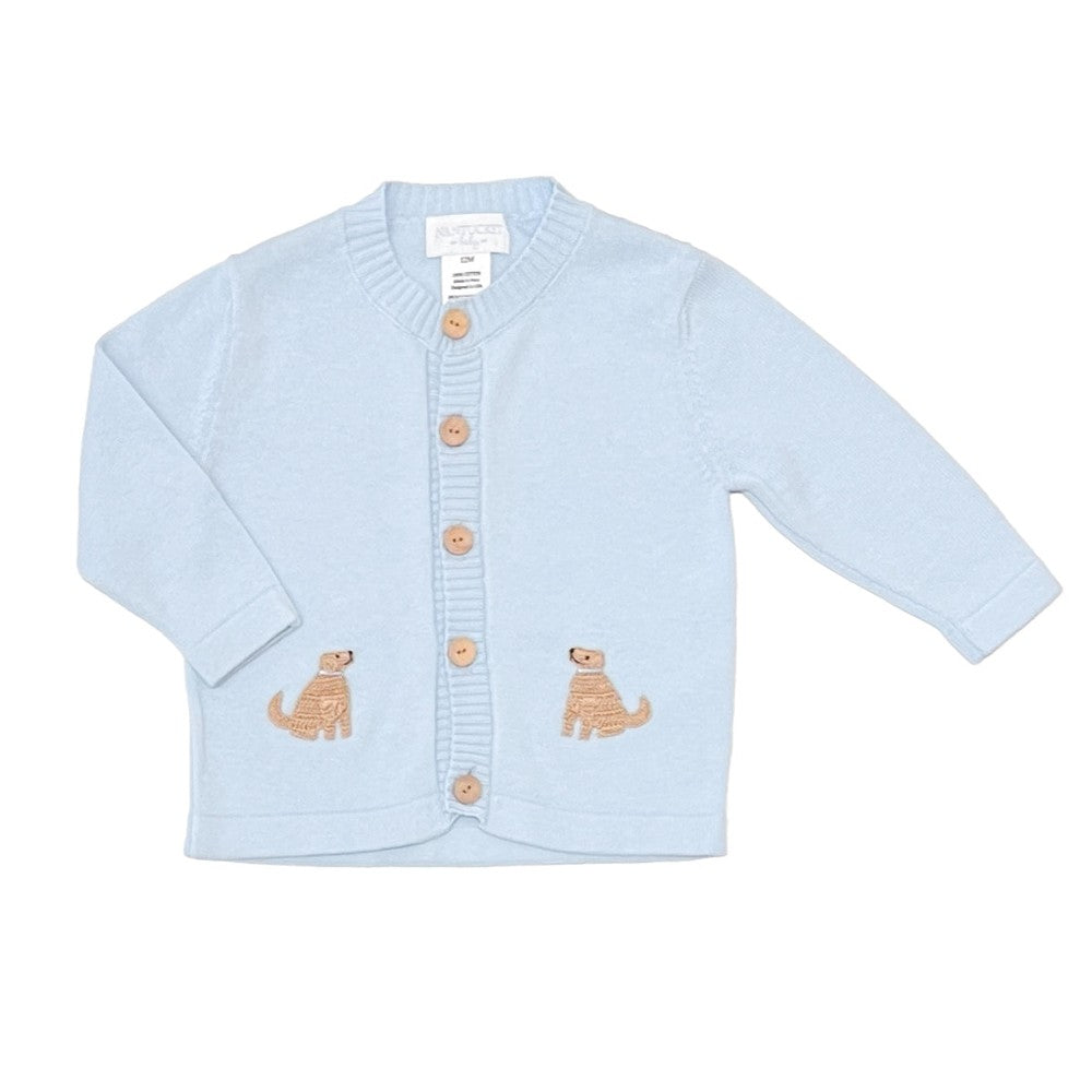Playful Pups Cardigan-Baby Blue|12834