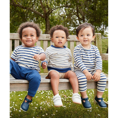 Andy Baby Legging, Navy Stripe|9398