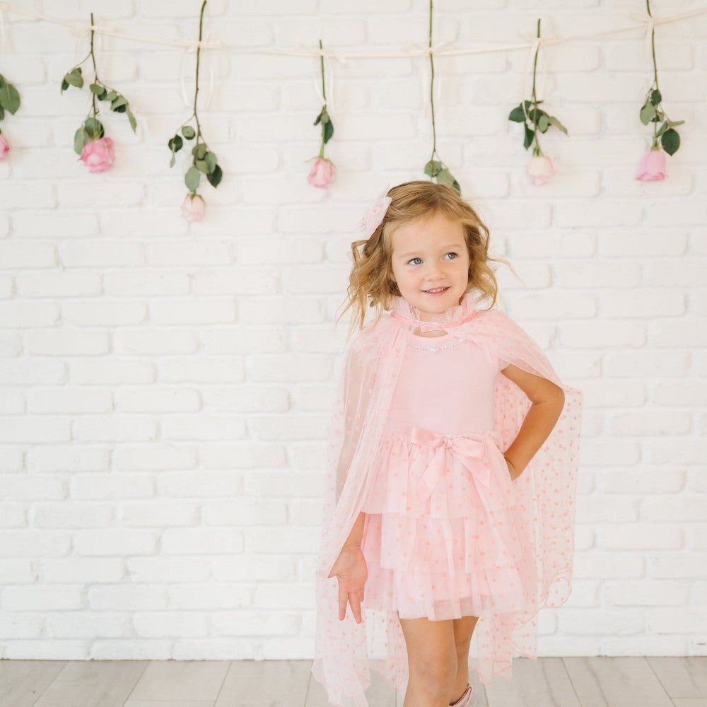 Flocked Heart Valentine's Day Tutu Dress|10635