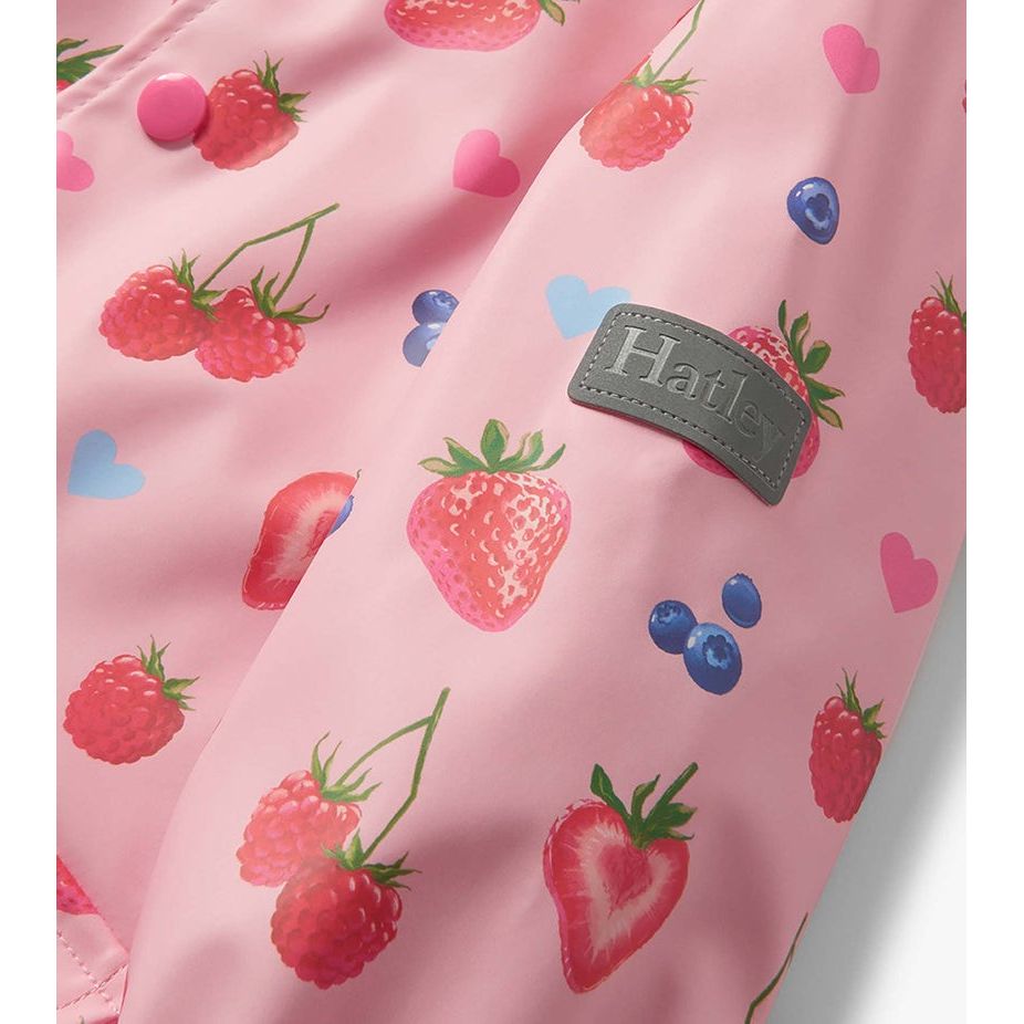 Summer Berries Snap Rain Coat|11195