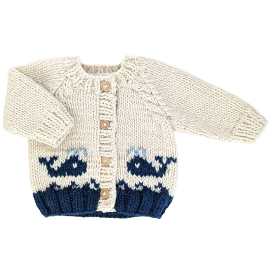 Whale Cardigan Sweater