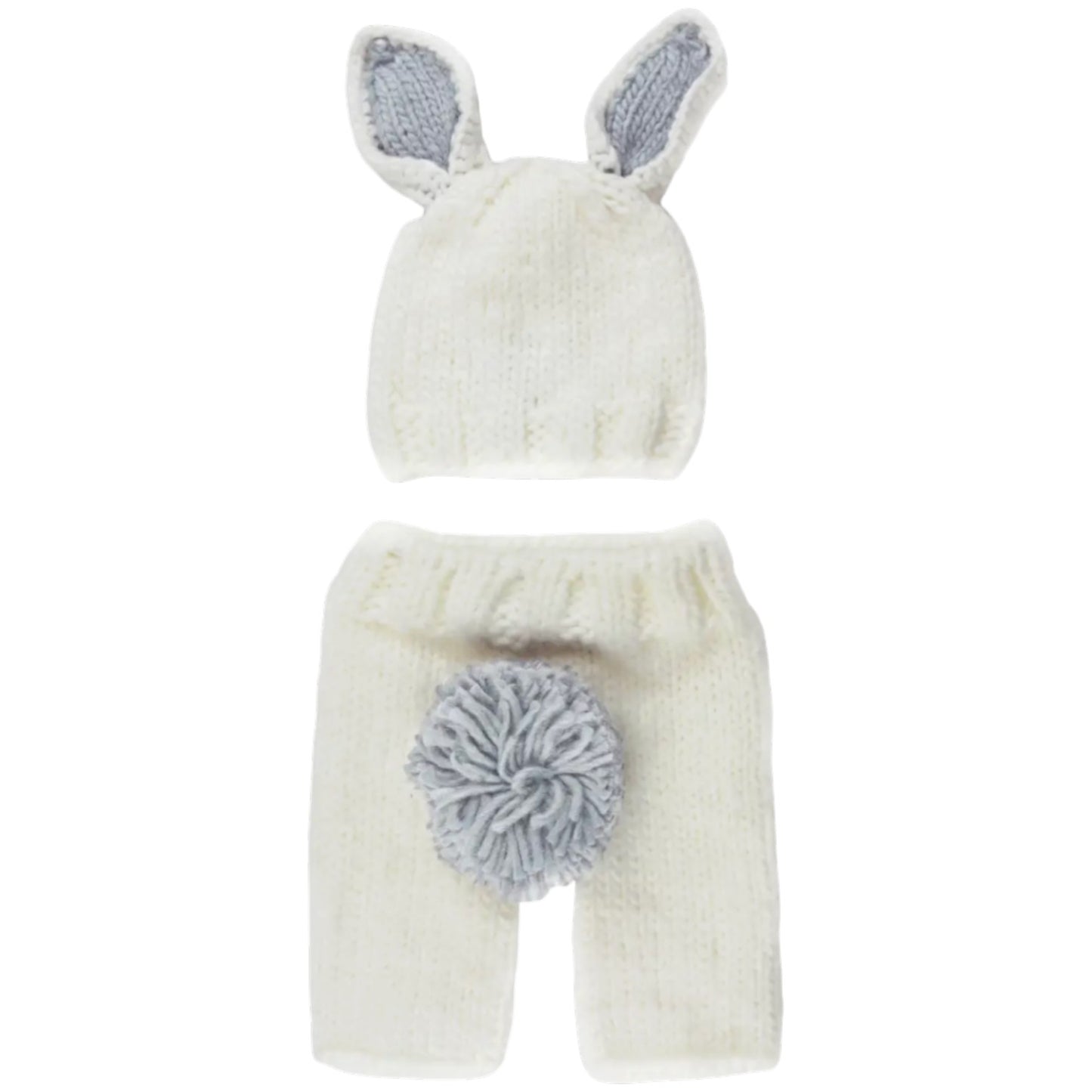 newborn set bunny hat and pant