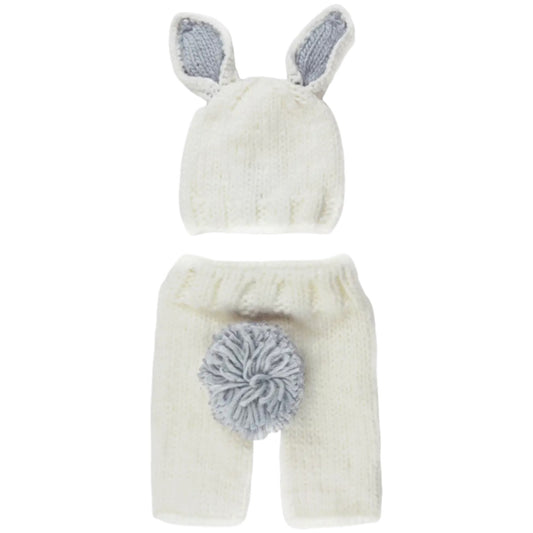 newborn set bunny hat and pant