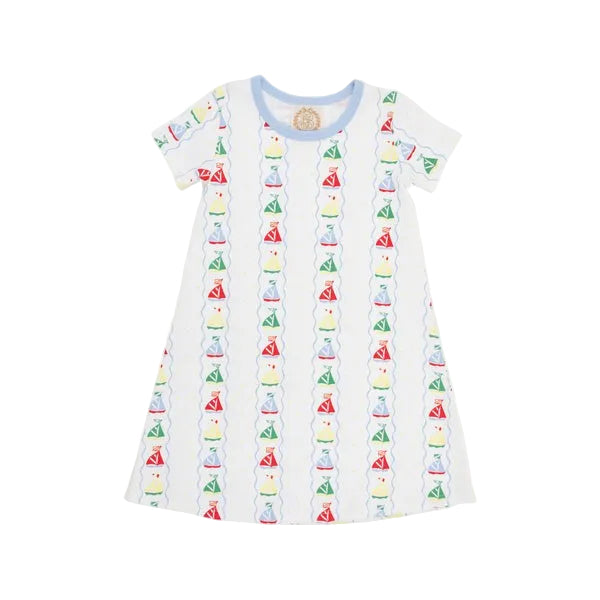 Polly Play Dress - Short Sleeve Set Sail/Beale Street Blue|11321