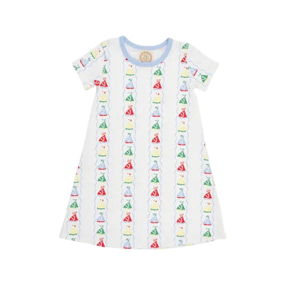 Polly Play Dress - Short Sleeve Set Sail/Beale Street Blue|11321