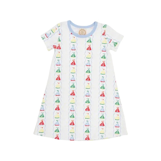 Polly Play Dress - Short Sleeve Set Sail/Beale Street Blue|11321