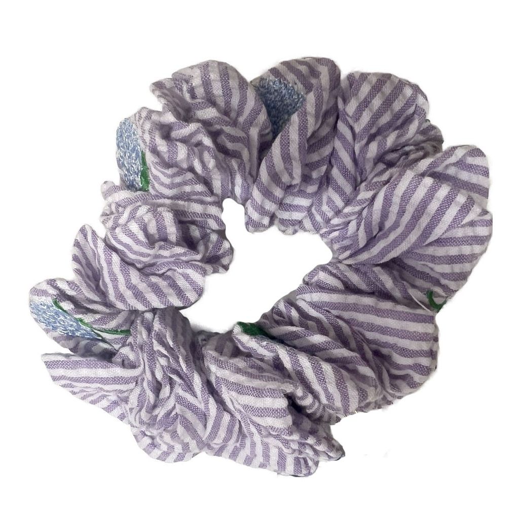 Lilac with Hydrangea Scrunchie|7979