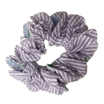 Lilac with Hydrangea Scrunchie|7979