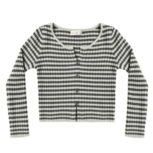 Long Sleeve Knit Tee Midnight Stripe|11878