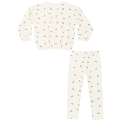 Spongey Knit Set Butterfly Ditsy|12221