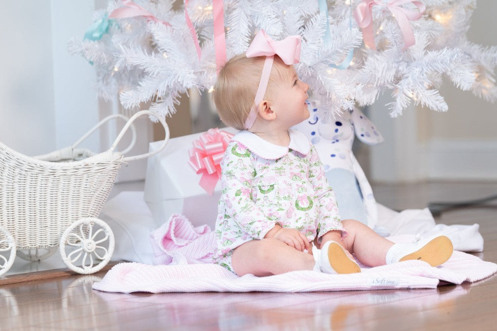 Mary Mills Pink Holiday Toile Bubble|13266