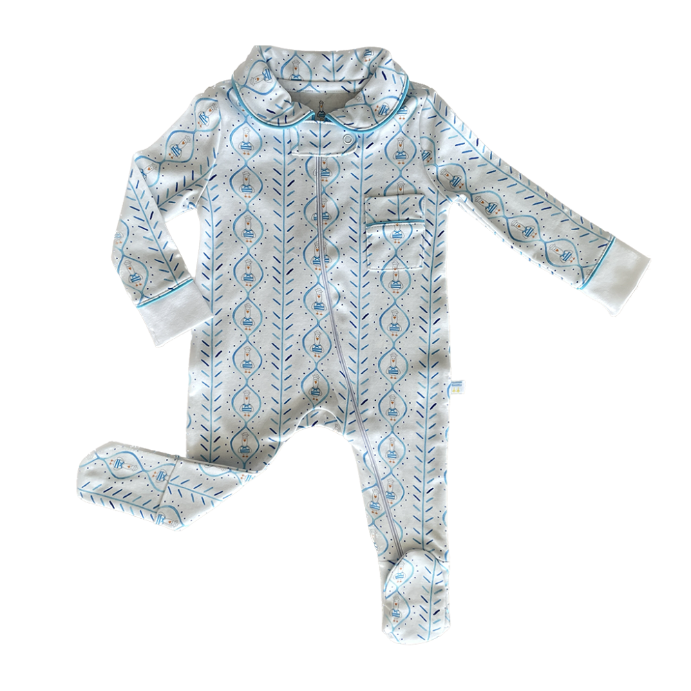 Sailor Seagull Zip Footie|4242