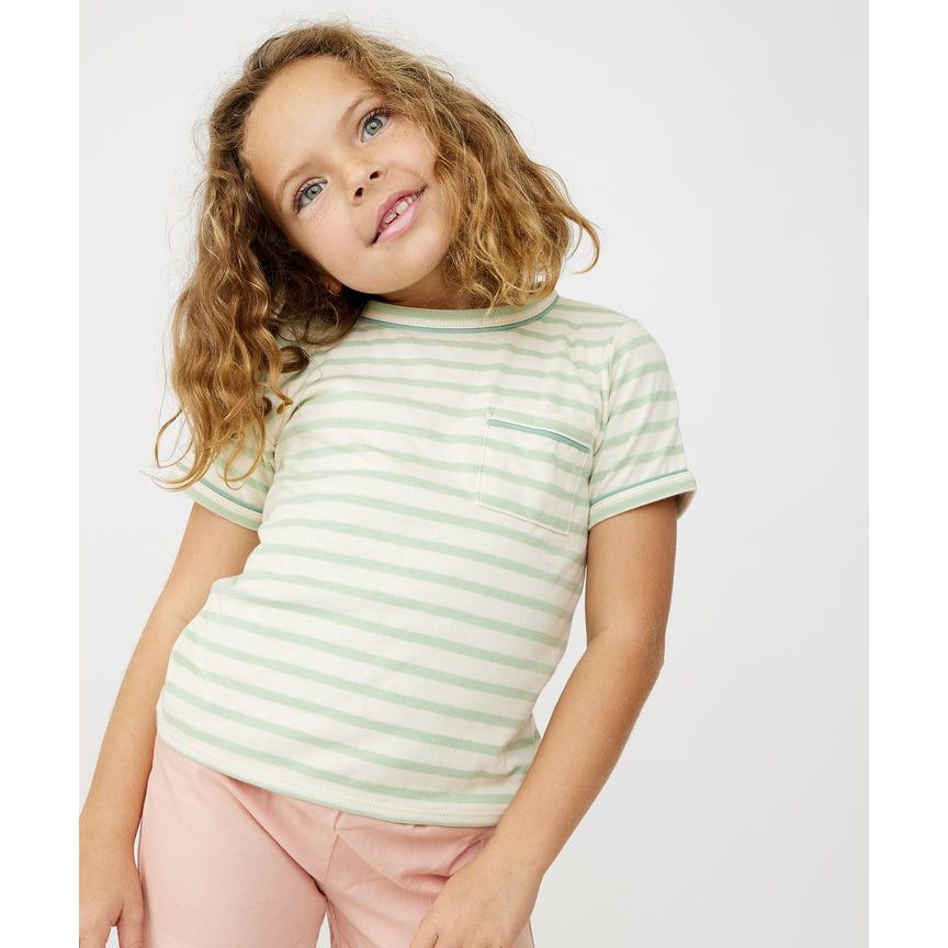 Willie T-Shirt, Kiwi Sport Stripe|6850