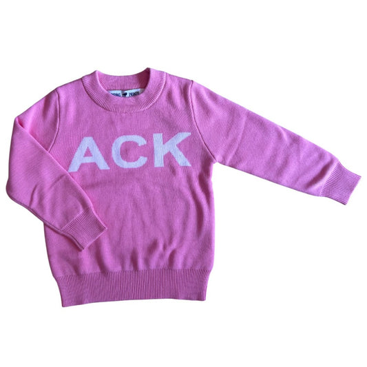 Pink ACK Crewneck Sweater|10165