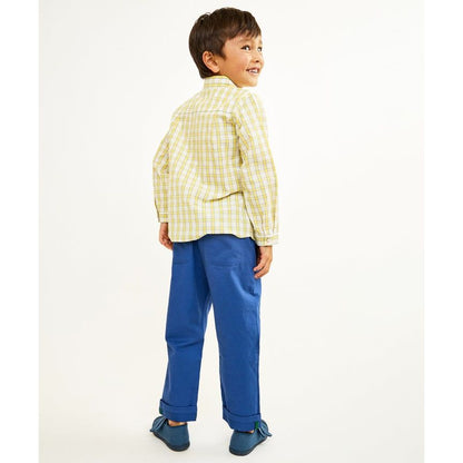 Jeffie Shirt, Yellow Picnic Check|6680