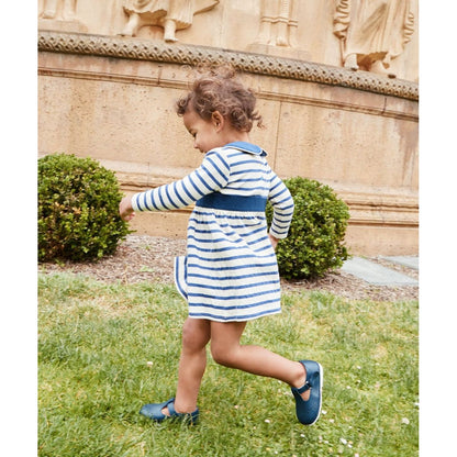 Marie Clare Baby Dress, Navy Stripe|9248
