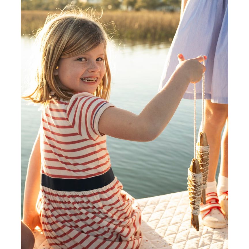 Mirren Dress, Nautical Red Stripe|6837