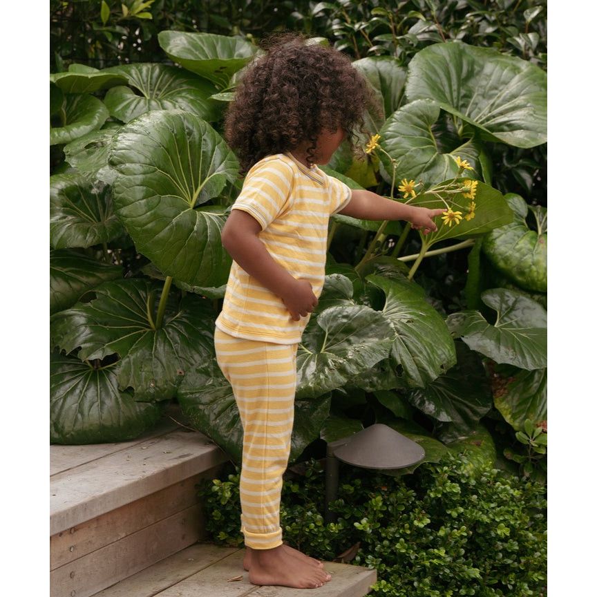 Willie Baby T-Shirt, Yellow Sport Stripe|6876