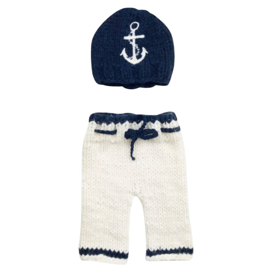 Newborn Set Anchor Hat and Pant