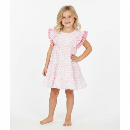 Sophie Tassel Dress- Pink Butterfly|11773