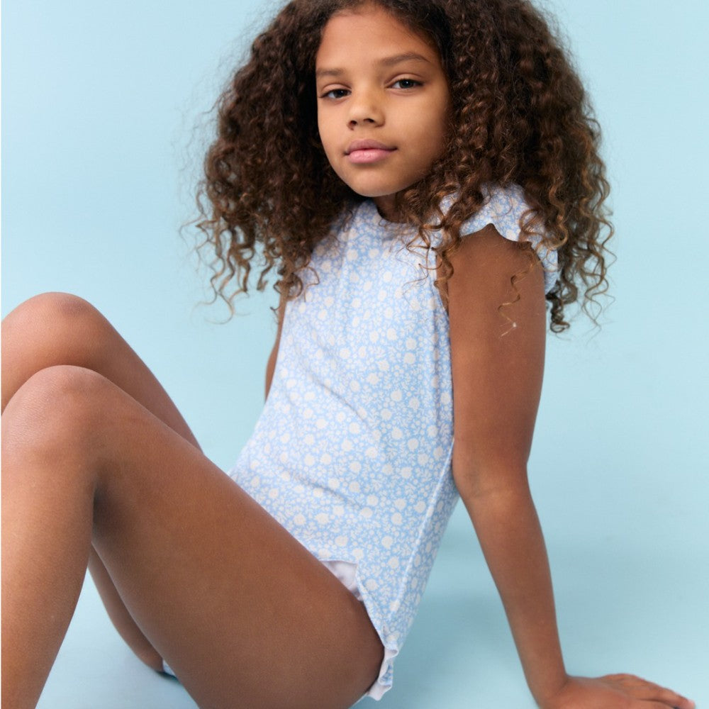 Girls Alpine Fiore Ruffle Cap Sleeve One Piece|10687