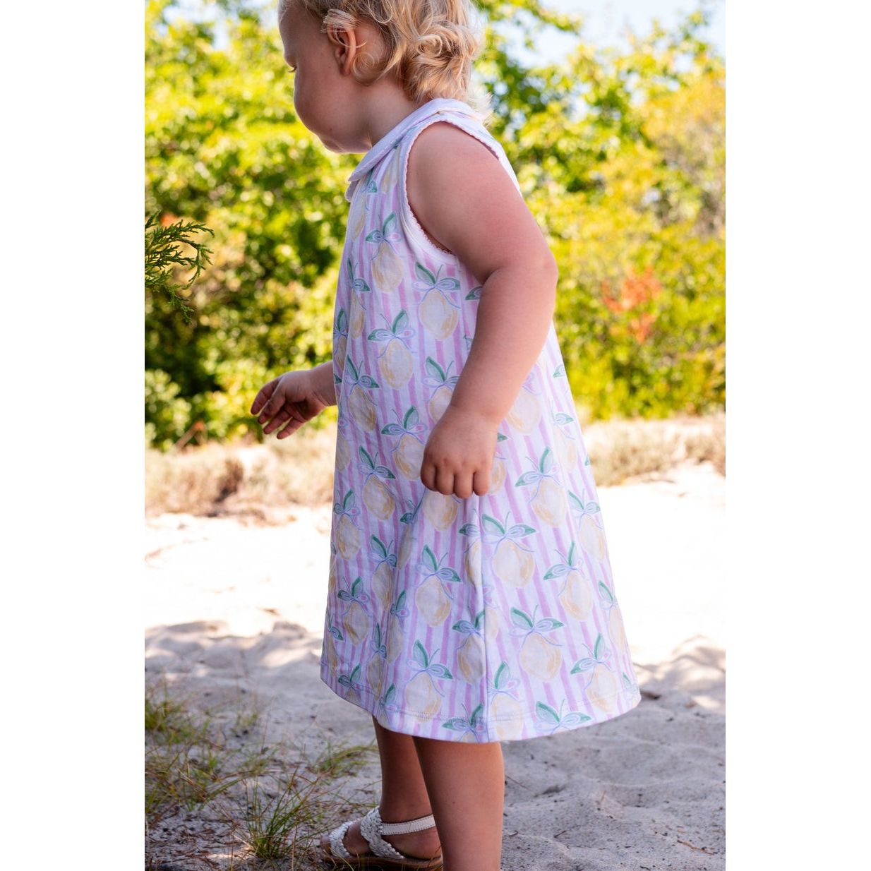 Girls Pink Lemonade Dress|11113