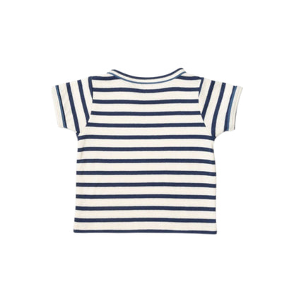 Willie Baby T-Shirt, Navy Stripe