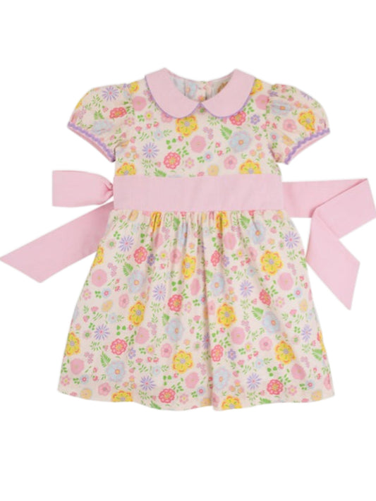 Cindy Lou Sash Dress - Broadcloth