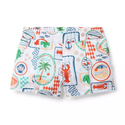 Multicolor Ocean Shorts
