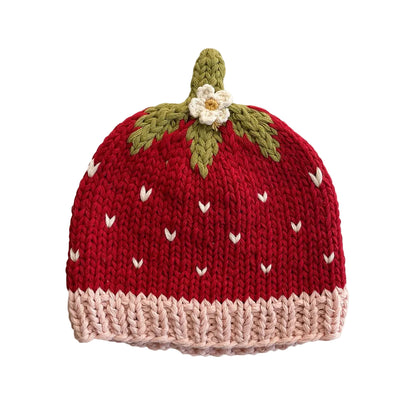 Addie Strawberry Beanie Hat