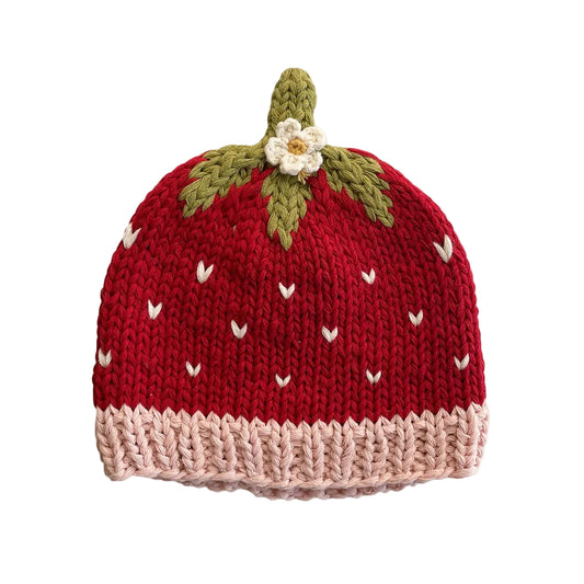 Addie Strawberry Beanie Hat