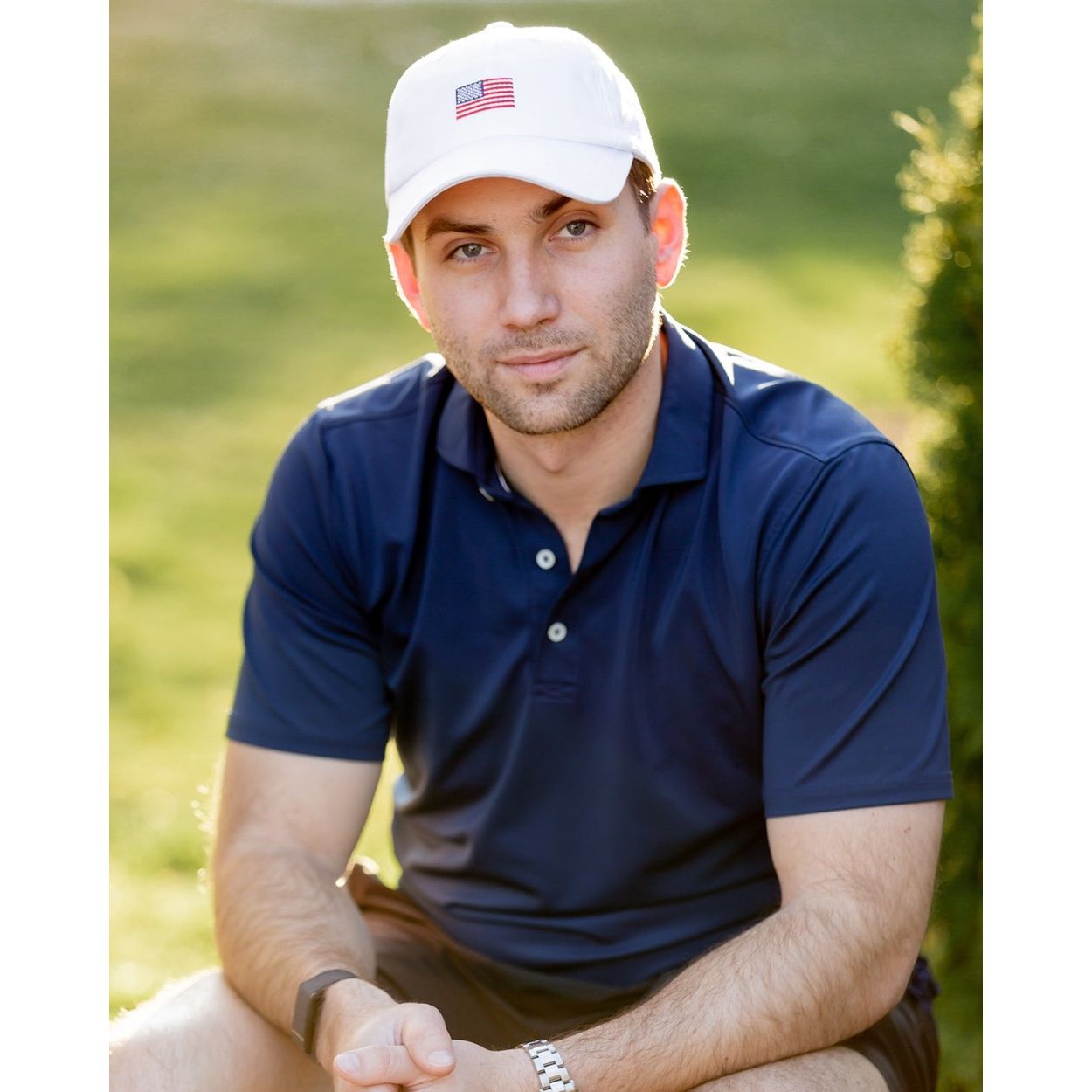 Adult American Flag Baseball Hat- white|8302
