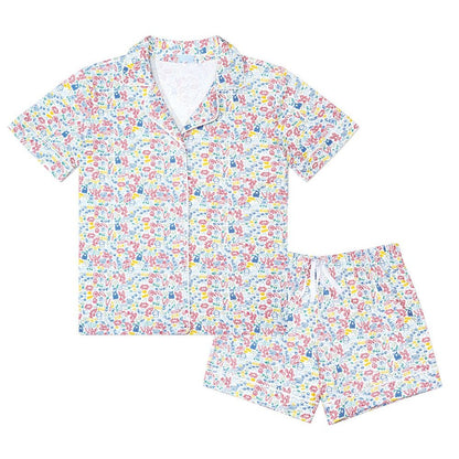 Lobster Bake Women’s Button Front Short Pajama Set|8864