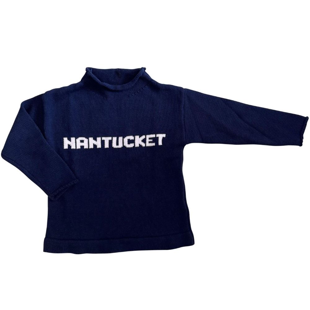 Nantucket Rollneck Sweater - Navy|9787