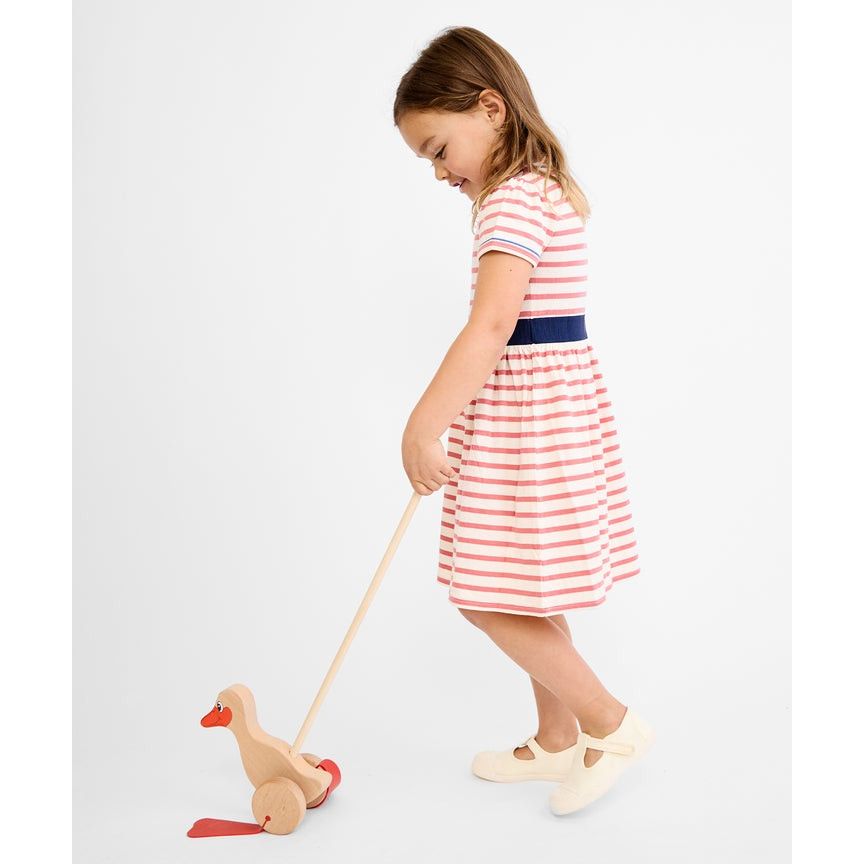 Mirren Dress, Nautical Red Stripe|6835