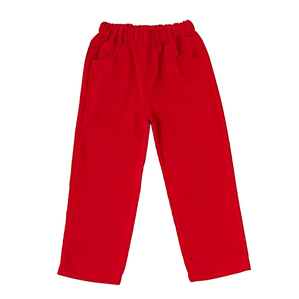 Corduroy Cisco Trousers-Royal Red|12859