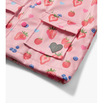 Summer Berries Snap Rain Coat|11196