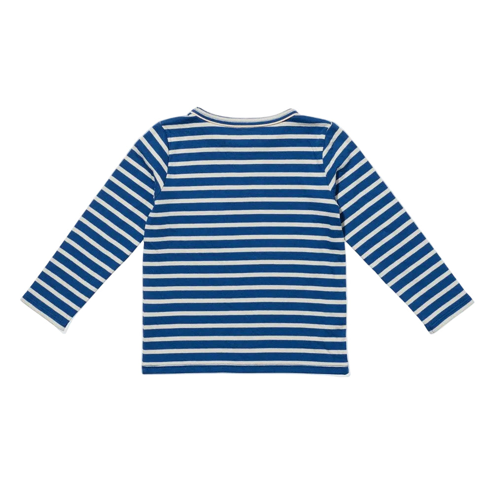 Edward T-Shirt, Enamel Blue Stripe|12642