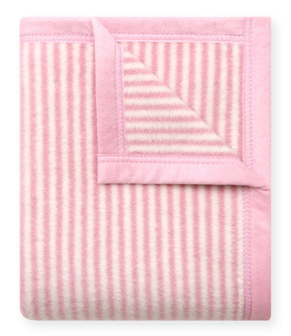 Sweet Pea Stripe Mini Blanket- Blush|13431