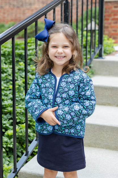 Floral Print Quilted Jacket|12890