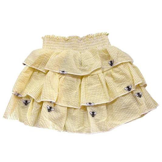 Yellow Ruffle Bee Skirt|10173