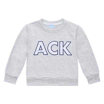 Grey ACK Crewneck Sweatshirt|8858
